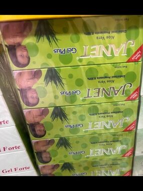 Janet Aloe Vera Gel Plus - Green Packaging 3 Pack Of 10.